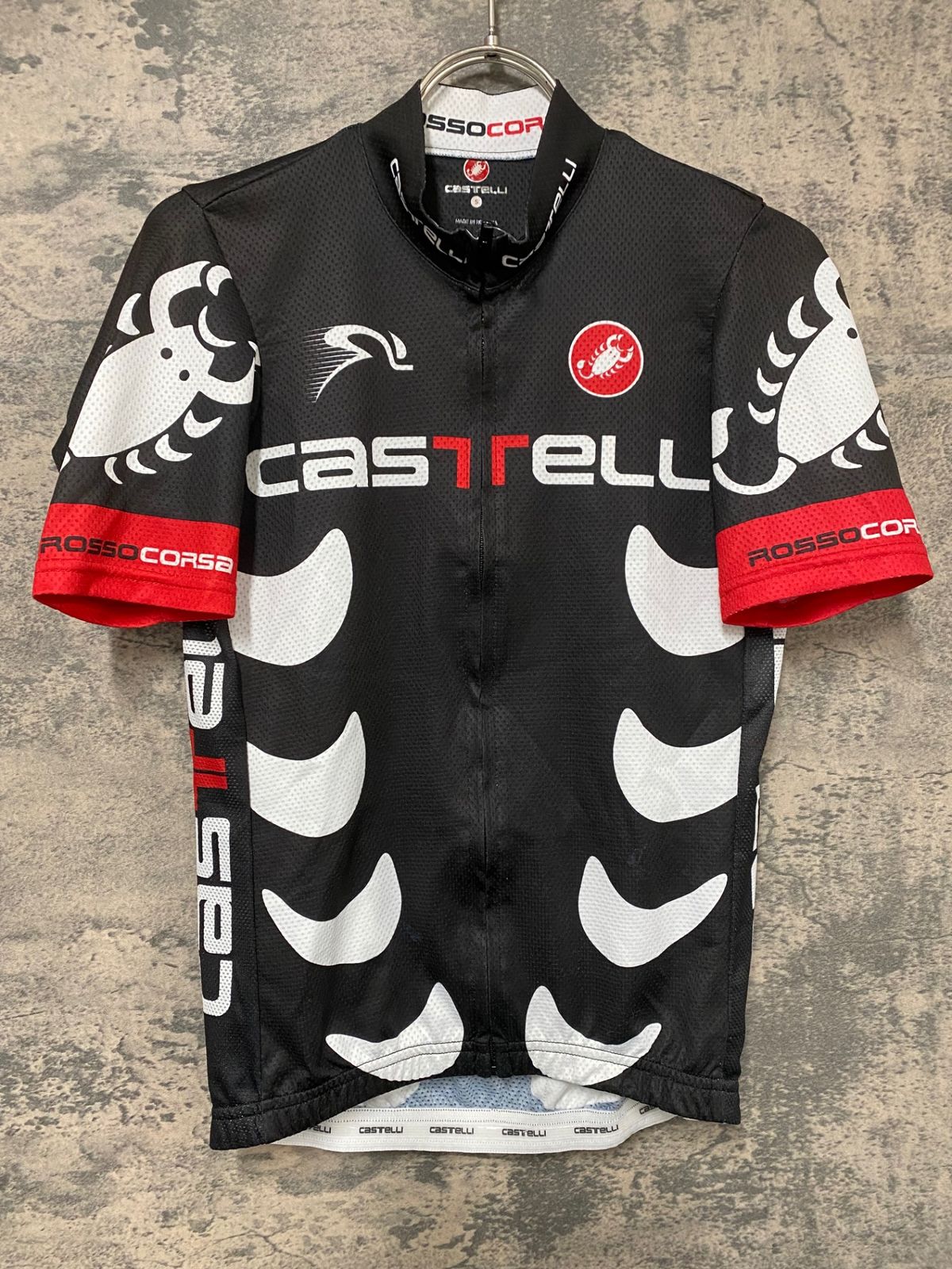 JV190 カステリ CASTELLI 半袖 サイクルジャージ 黒 S - メルカリ