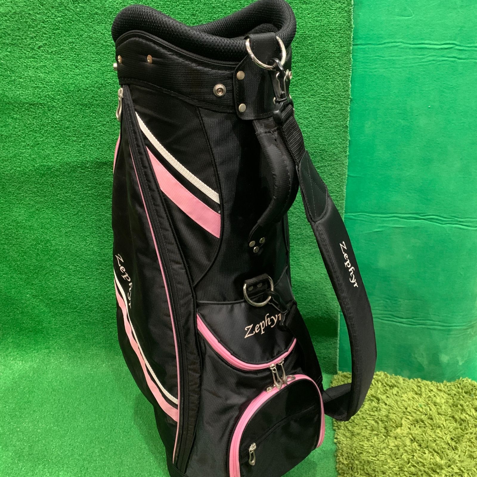 Mizuno レディース キャディバッグ 黒 ピンク Mizuno レディース