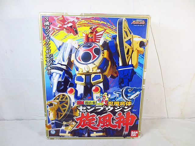 美品 バンダイ DX超合金 忍風戦隊ハリケンジャー 忍風合体 旋風神 GD
