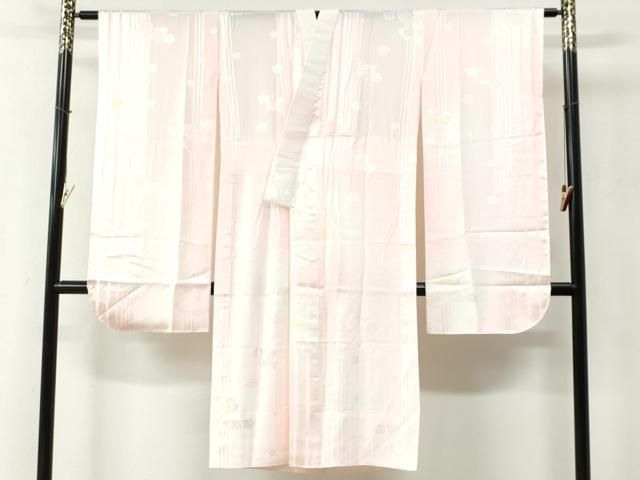 平和屋着物○豪華振袖・長襦袢セット 総絞り 駒刺繍 霞舞花文 三越扱い