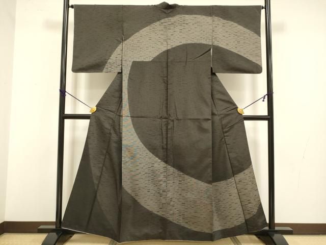平和屋着物●本場大島紬　訪問着　霞文　正絹　逸品　DABB9661du 平和屋着物○本場大島紬 訪問着 霞文 正絹 逸品 DABB9661du 【公式通販】