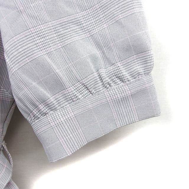 エブリン evelyn グレンチェック フレア ワンピース ミニ ギャザー