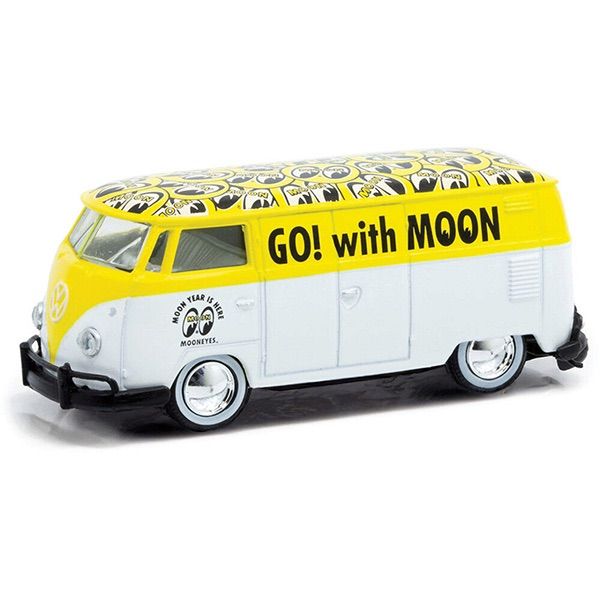 M2 MACHINES 1:64 MOONEYES 1960 Volkswagen Delivery van USA Model