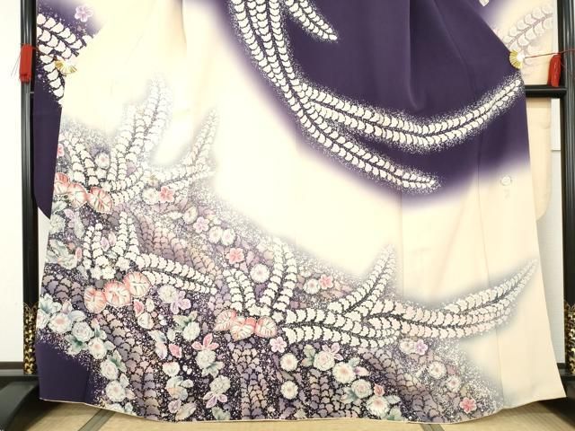 平和屋着物○越後十日町の一流染匠 桐屋・翠山工房 振袖 辻が花 暈し