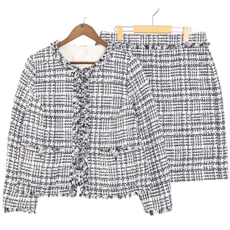 美品】23区 ヘリテージコレクション ツイード セットアップ 48