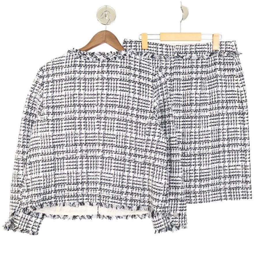 美品】23区 ヘリテージコレクション ツイード セットアップ 48