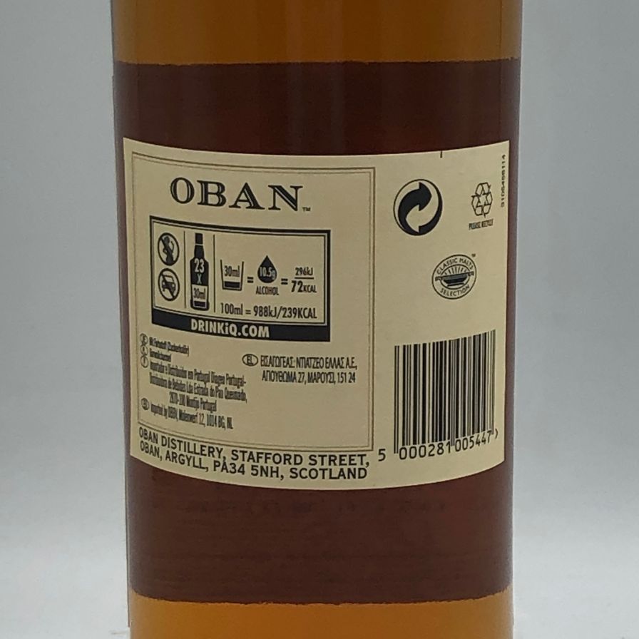 オーバン シングルモルト 14年 700ml 43% 未開栓 - メルカリ