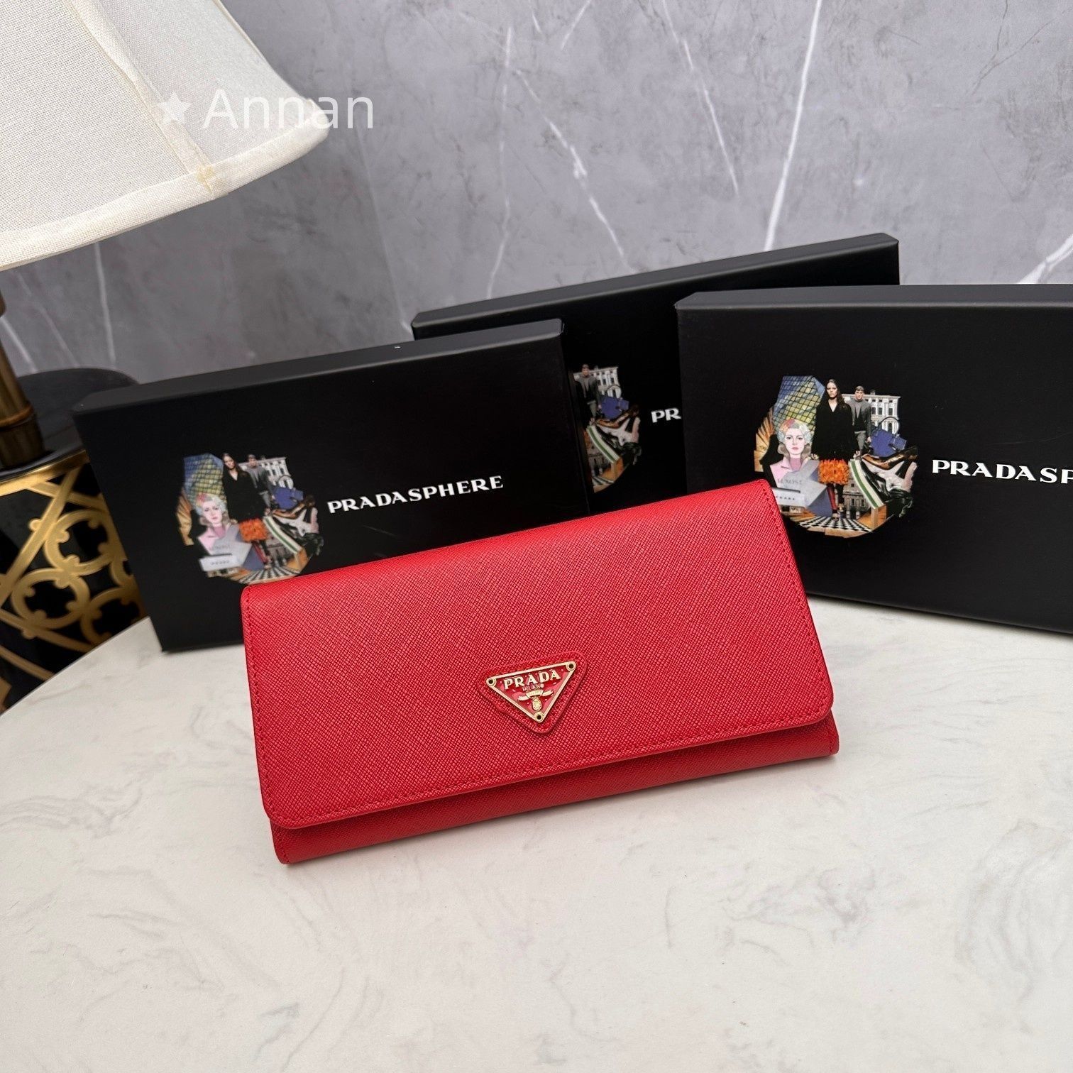 美品☆極美品 PRADA プラダ 長財布 さいふ ウォレット 長財布 小銭入れ