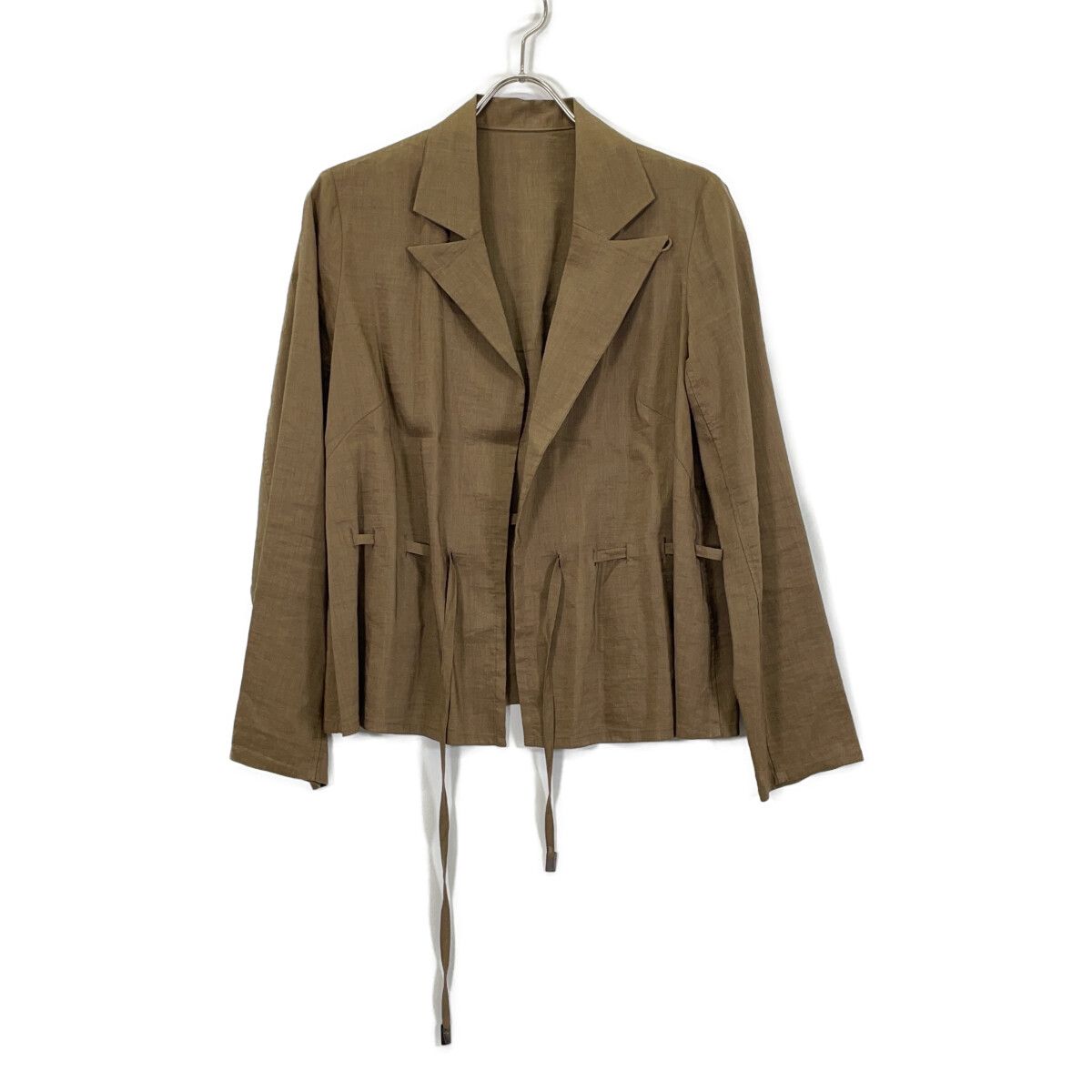 JURGEN LEHL ヨーガンレール ﾌﾞﾗｳﾝ ｼﾙｸ×ﾘﾈﾝ ｼﾞｬｹｯﾄ - メルカリ