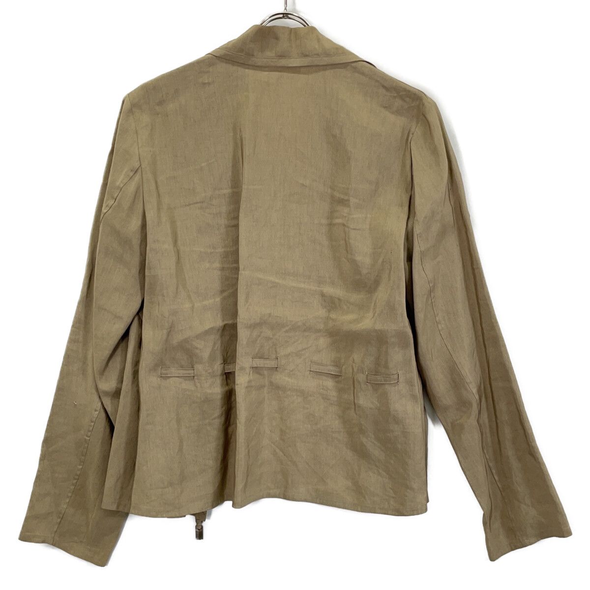 JURGEN LEHL ヨーガンレール ﾍﾞｰｼﾞｭ ｼﾙｸ×ﾘﾈﾝ ｼﾞｬｹｯﾄ - メルカリ