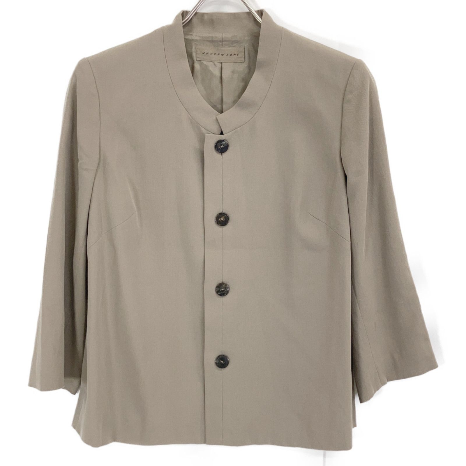 JURGEN LEHL ヨーガンレール ﾌﾞﾗｳﾝ ﾉｰｶﾗｰ ｺｯﾄﾝ ｼｬﾂｼﾞｬｹｯﾄ - メルカリ