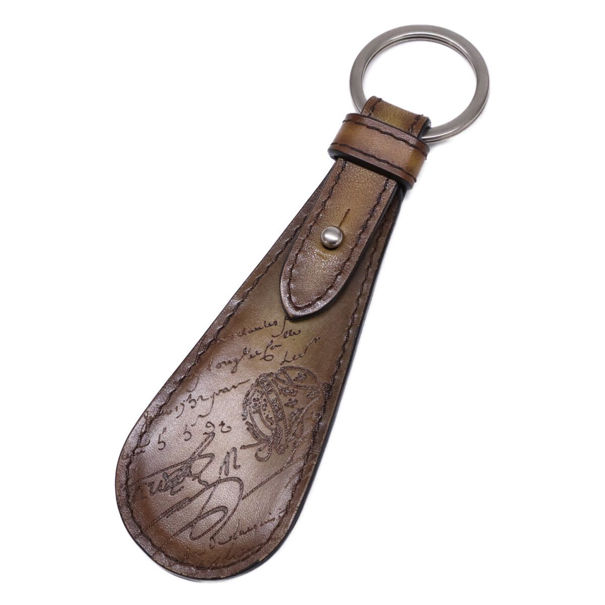 berluti ベルルッティ ブラウン カリグラフィ スクリット シューホーン berluti ベルルッティ スクリット レザー シューホーン - メルカリ