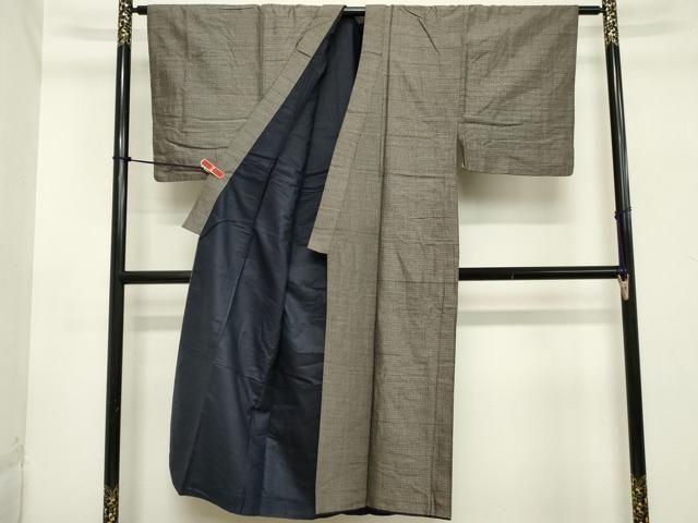 平和屋着物□男性 本場大島紬 アンサンブル 横段文 正絹 逸品