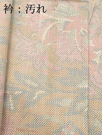 平和屋着物□本場大島紬 7マルキ 草花文 反端付き 正絹 逸品