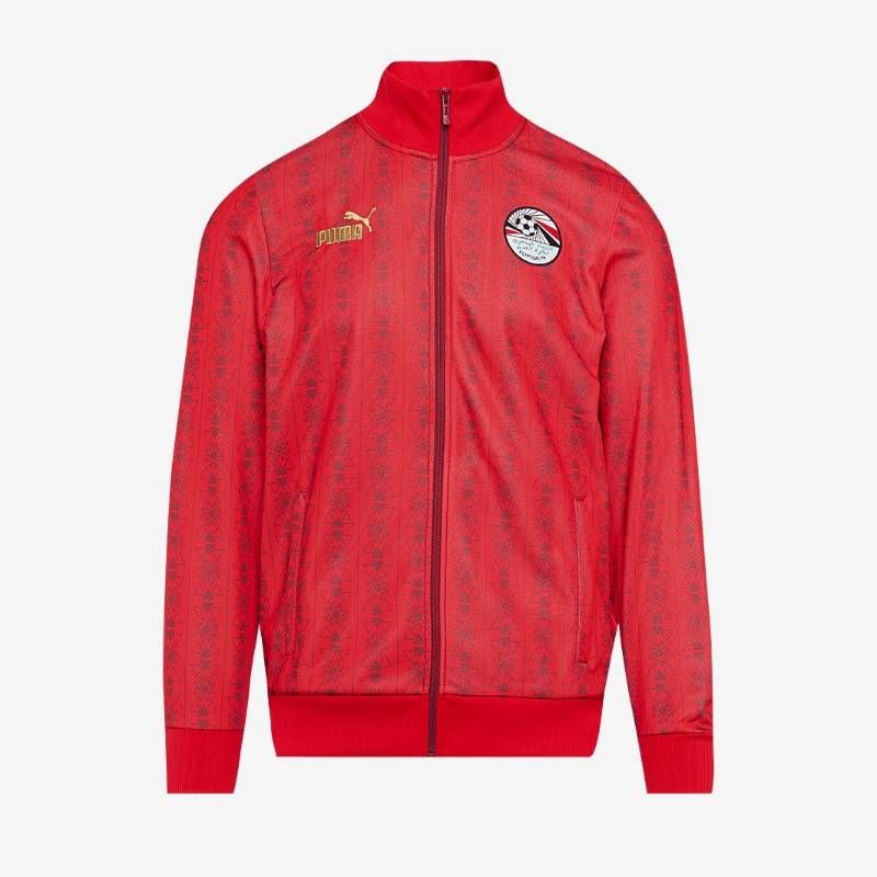 【送料無料・匿名配送】PUMA プーマ エジプト代表 2024 FtblCulture トラック ジャケット 赤 並行輸入 新品 正規品 サラー