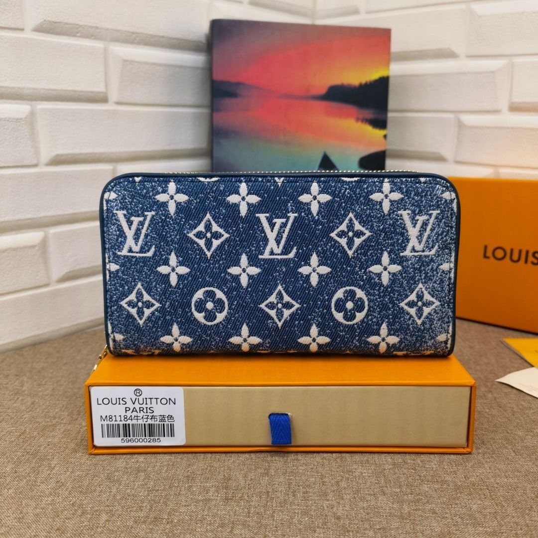 希少 新品 LOUIS VUITTON ルイヴィトン長財布 デニムウォレット 長財布