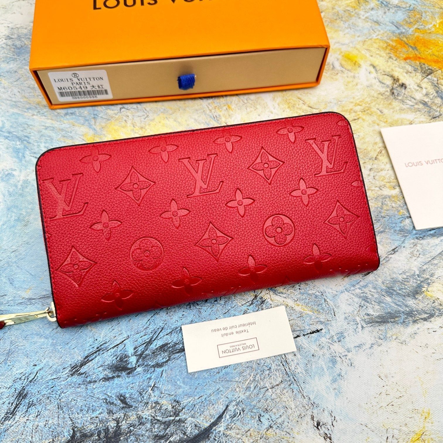Louis Vuitton 赤 長財布 箱無し 超美品 限定品 LOUIS VUITTON ルイヴィトン長財布 長財布 小銭入れ