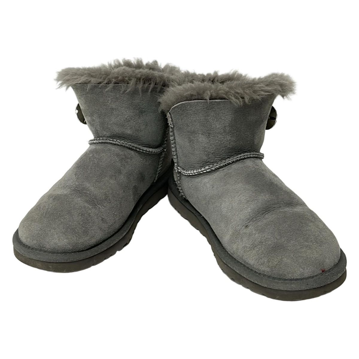 アグ ショートブーツ 23 レディース美品 ミニベイリーボタンブリング