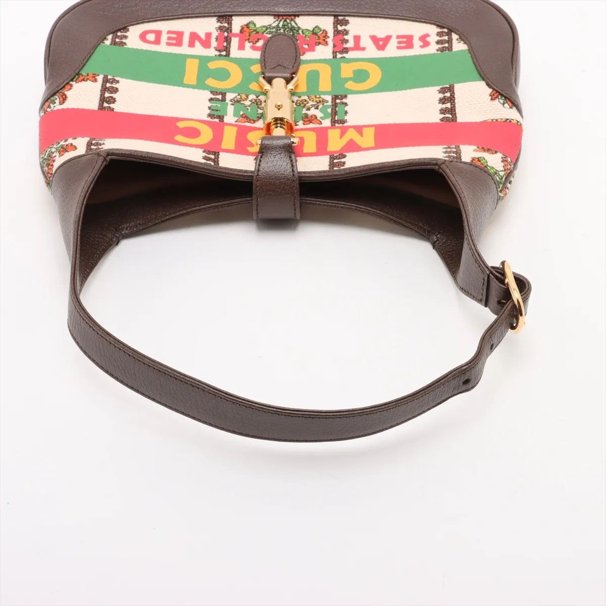 新品同様 グッチ ジャッキー1961 636706 レザー キャンバス ワン