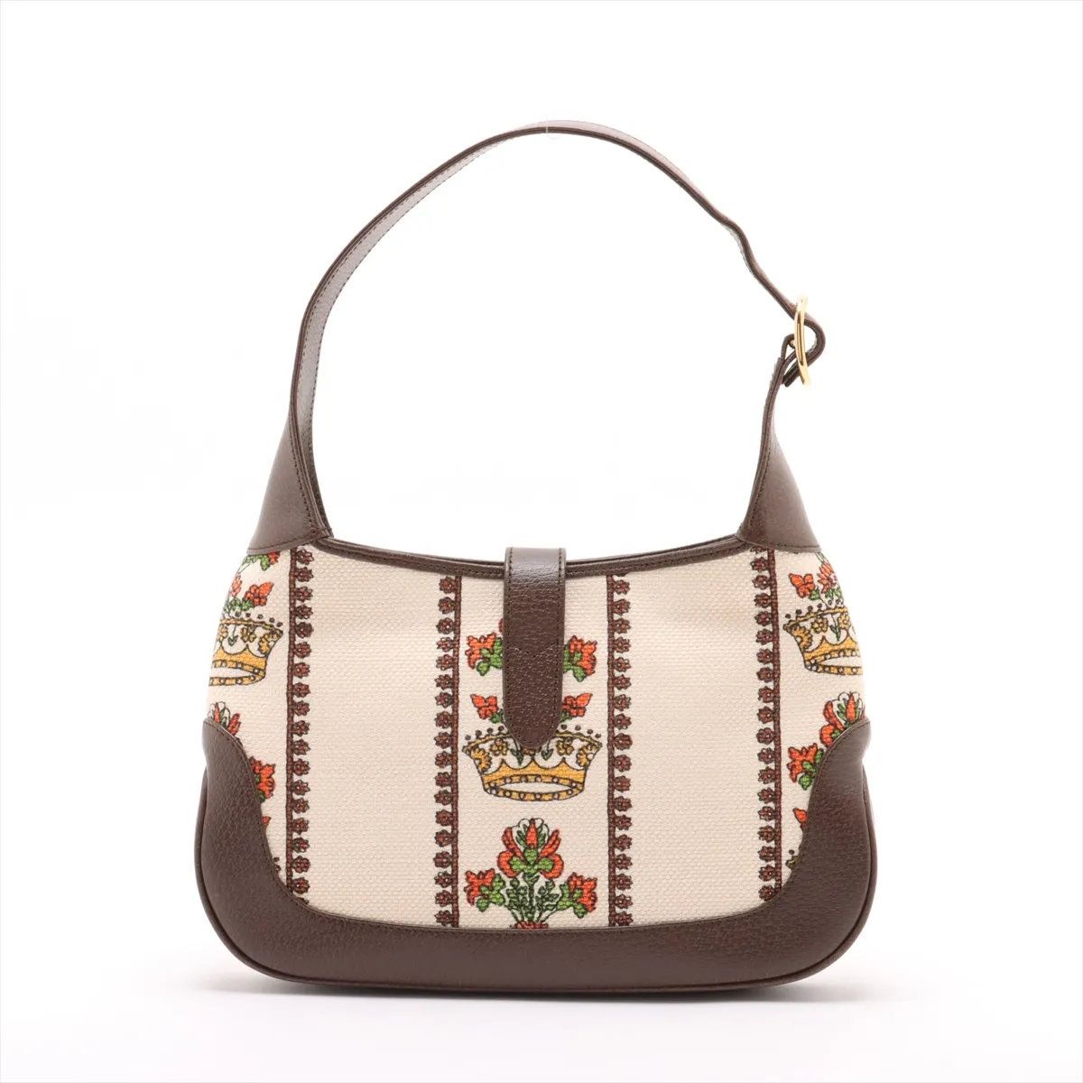 新品同様 グッチ ジャッキー1961 636706 レザー キャンバス ワン