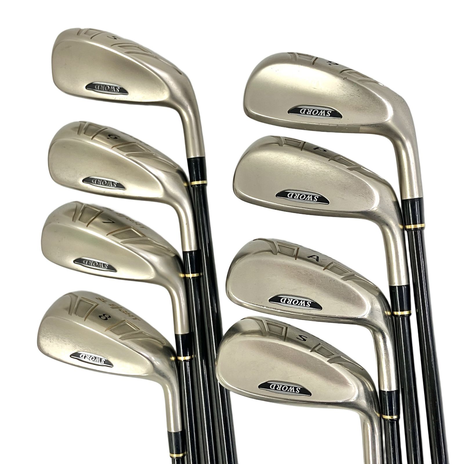 KATANA GOLF SWORD SL EIGHT 5~9,A,S,P アイアン 8本セット 中古