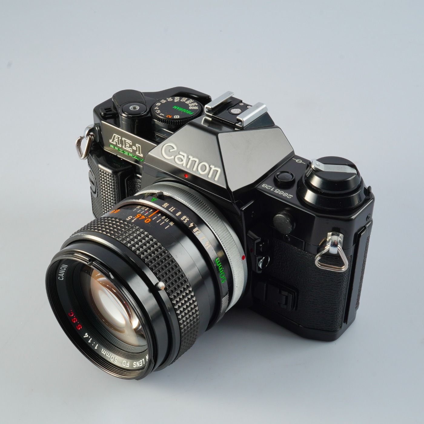 CLA'd】 Canon キヤノン AE-1 Program Black + FD 50mm F/1.4 S.S.C.