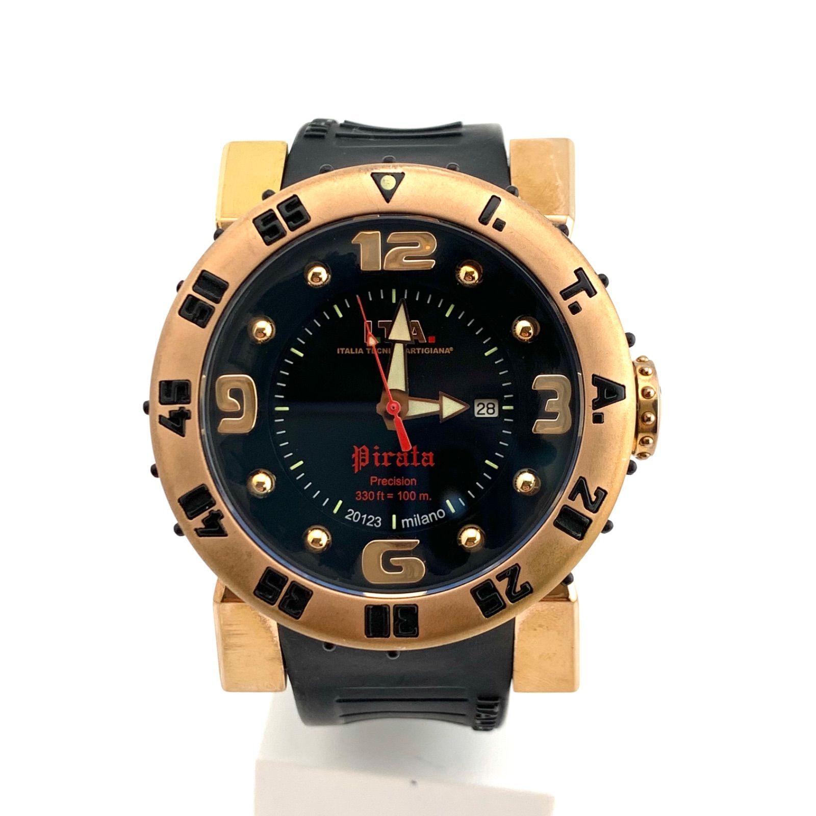 中古】I.T.A Pirata 00.04.09 腕時計 ブラック ゴールド - メルカリ