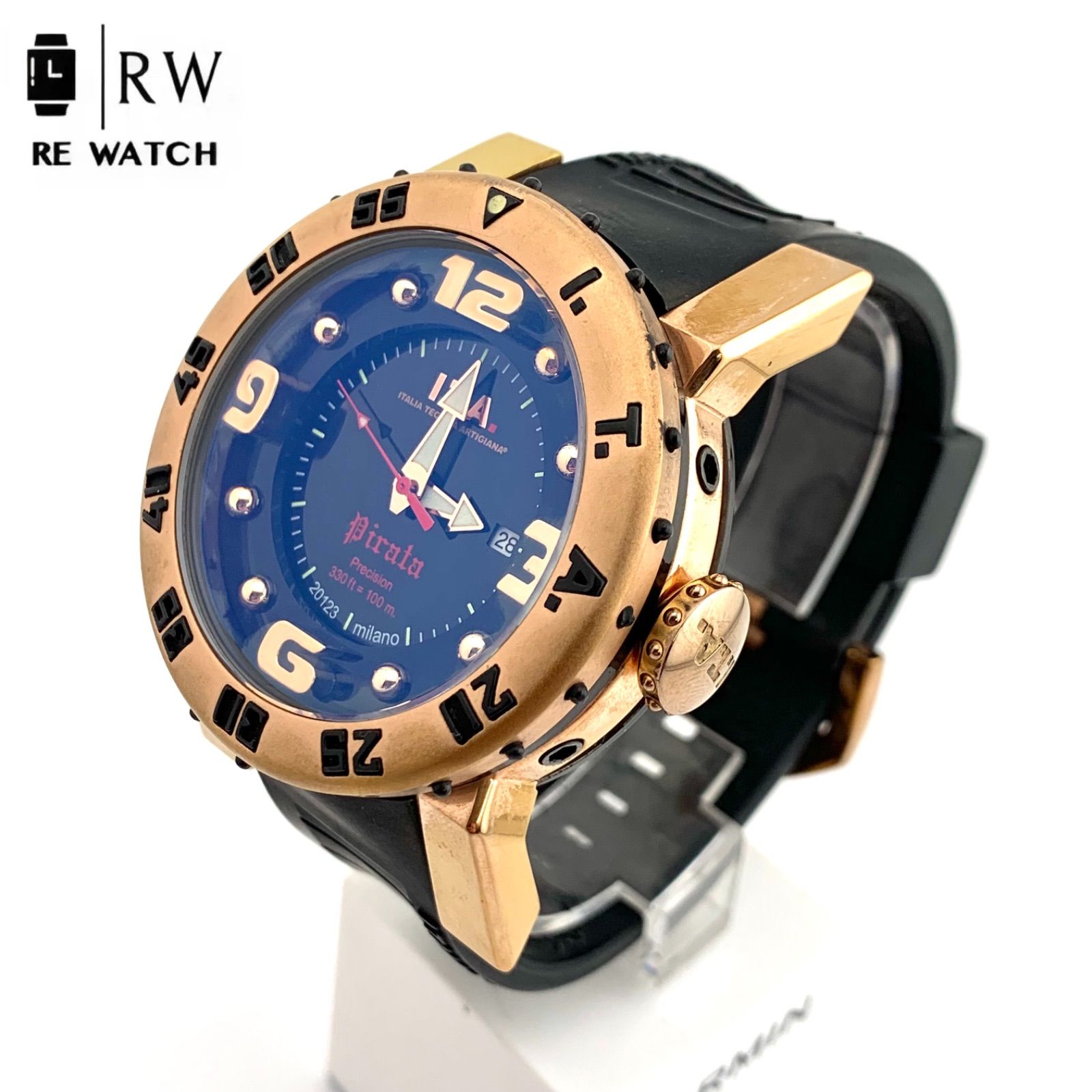 中古】I.T.A Pirata 00.04.09 腕時計 ブラック ゴールド - メルカリ