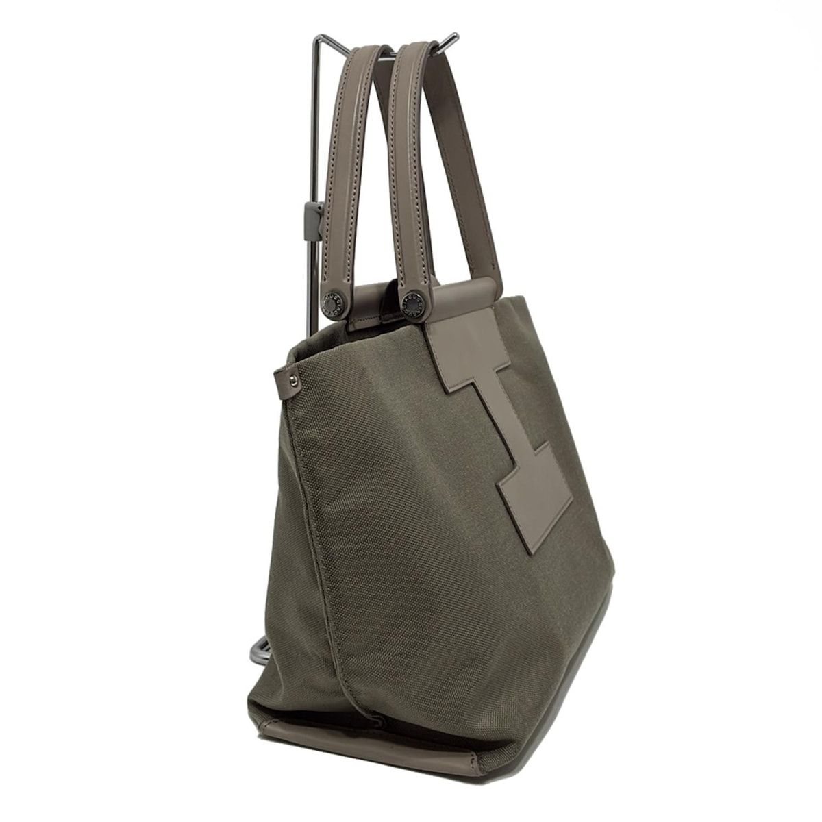 IACUCCI(イアクッチ) トートバッグ ソルベット カーキ×グレーベージュ 