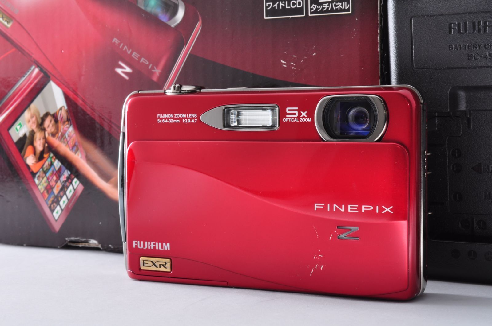 FUJIFILM FINEPIX Z700 EXR DIGITAL Camera レッド デジカメ デジタル