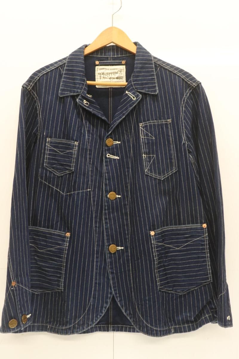 PHERROW'S デニムカバーオール 38 中古】 PHERROW'S メンズカバーオール 38 555 カバーオール PHERROW'S