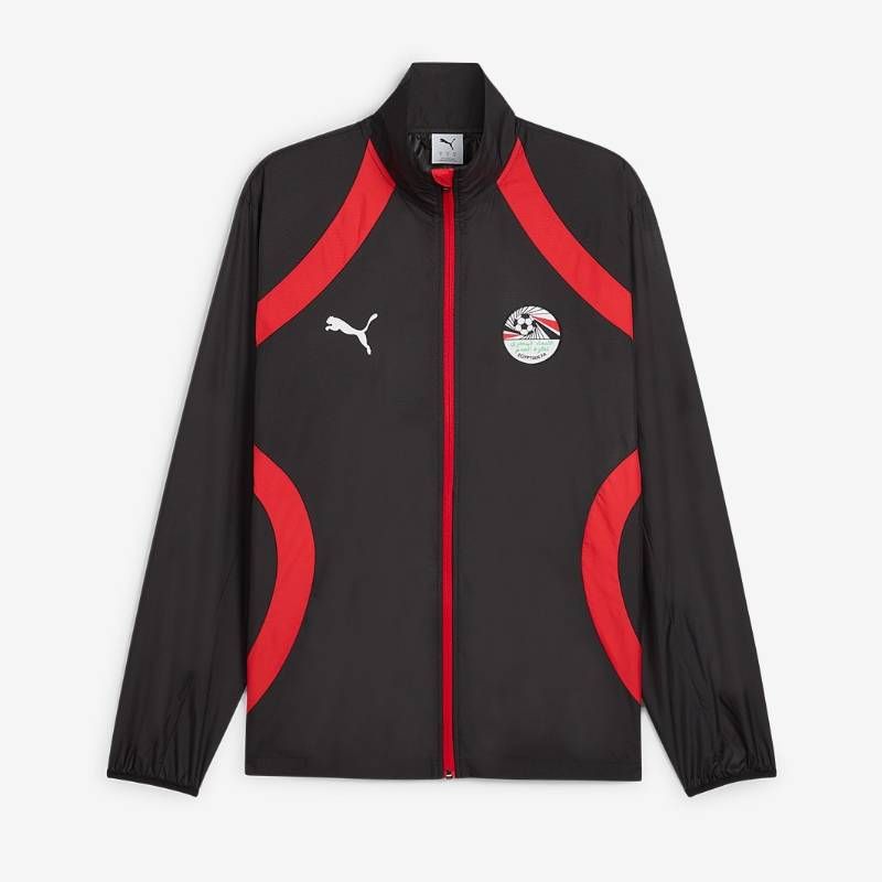【送料無料・匿名配送】PUMA プーマ エジプト代表 2025 プレマッチ ウーブン ジャケット 黒 並行輸入 新品 正規品