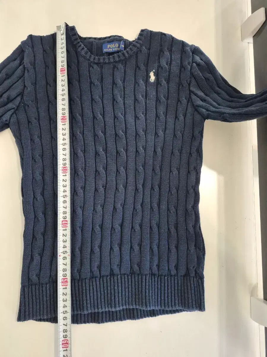ポロ ラルフローレン ケーブル ニット ネイビー S - メルカリ