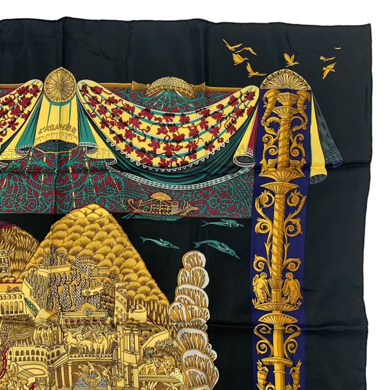 極美品 HERMES エルメス カレ90 L ATLANTIDE アトランティス大陸