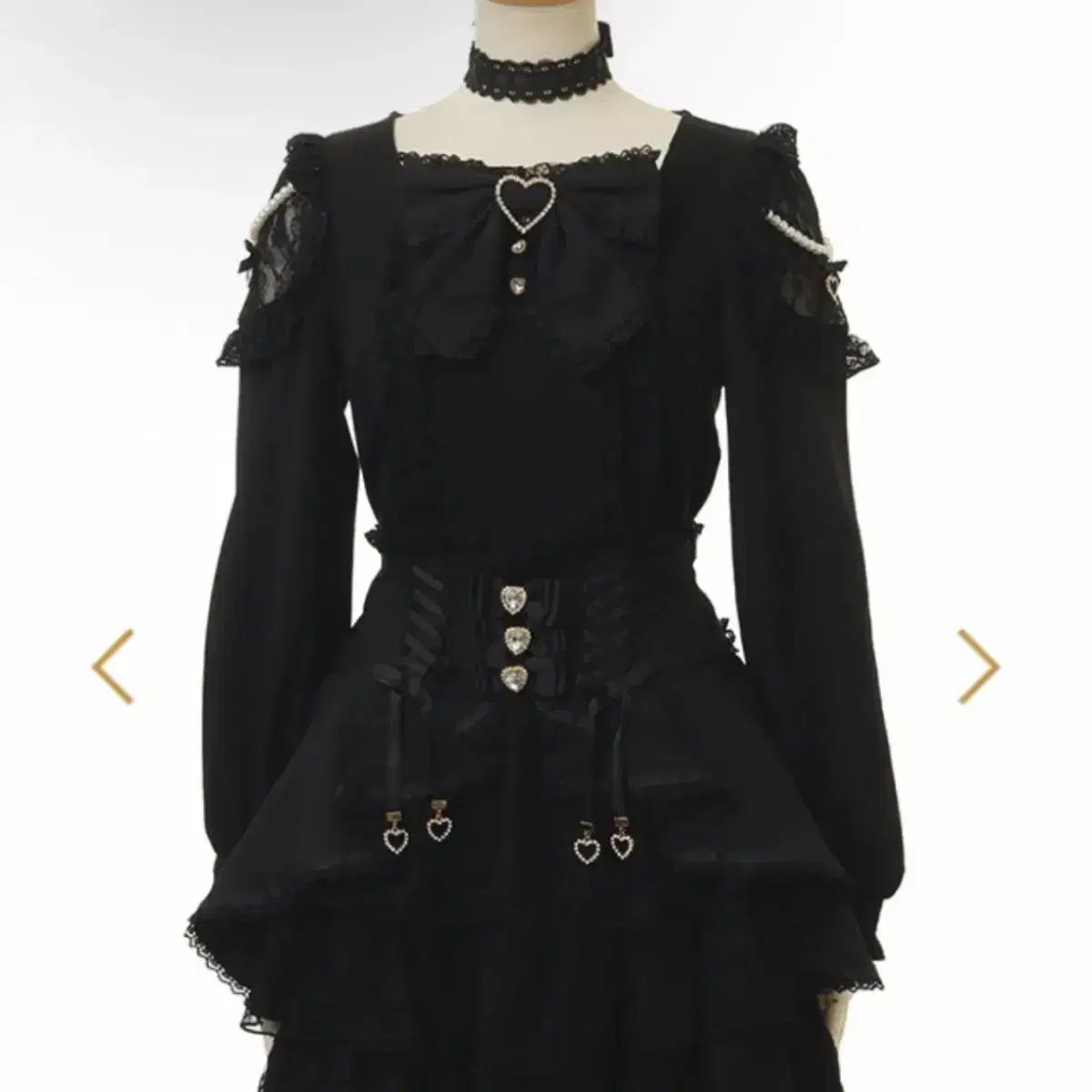 リズリサ (LIZ LISA) チョーカー ブラウス 地雷系 量産型 地雷系 量産