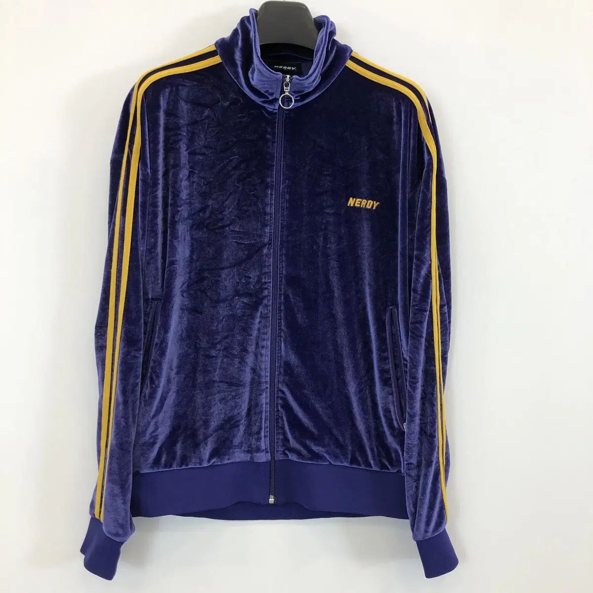 NERDY 널디 ベルベットジャージ M PURPLE パープル - メルカリ