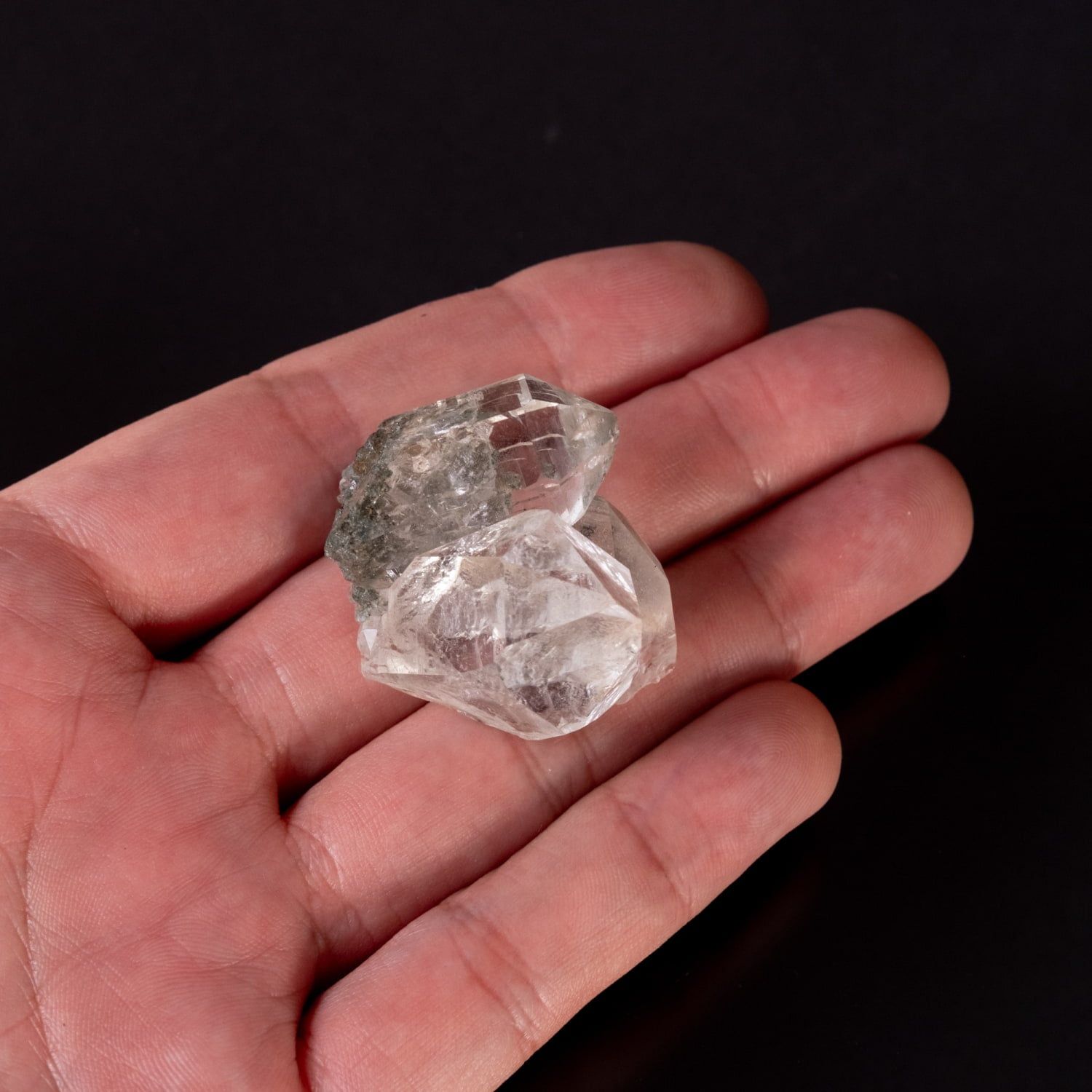 一点物】 ヒマラヤ水晶原石 【28g】クラスター・透明・セルフヒールド