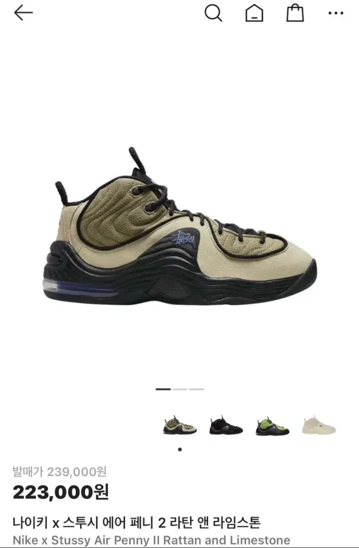 J&Yシステムステューシー × ナイキ エアペニー2 ラタン＆ライム J&Y