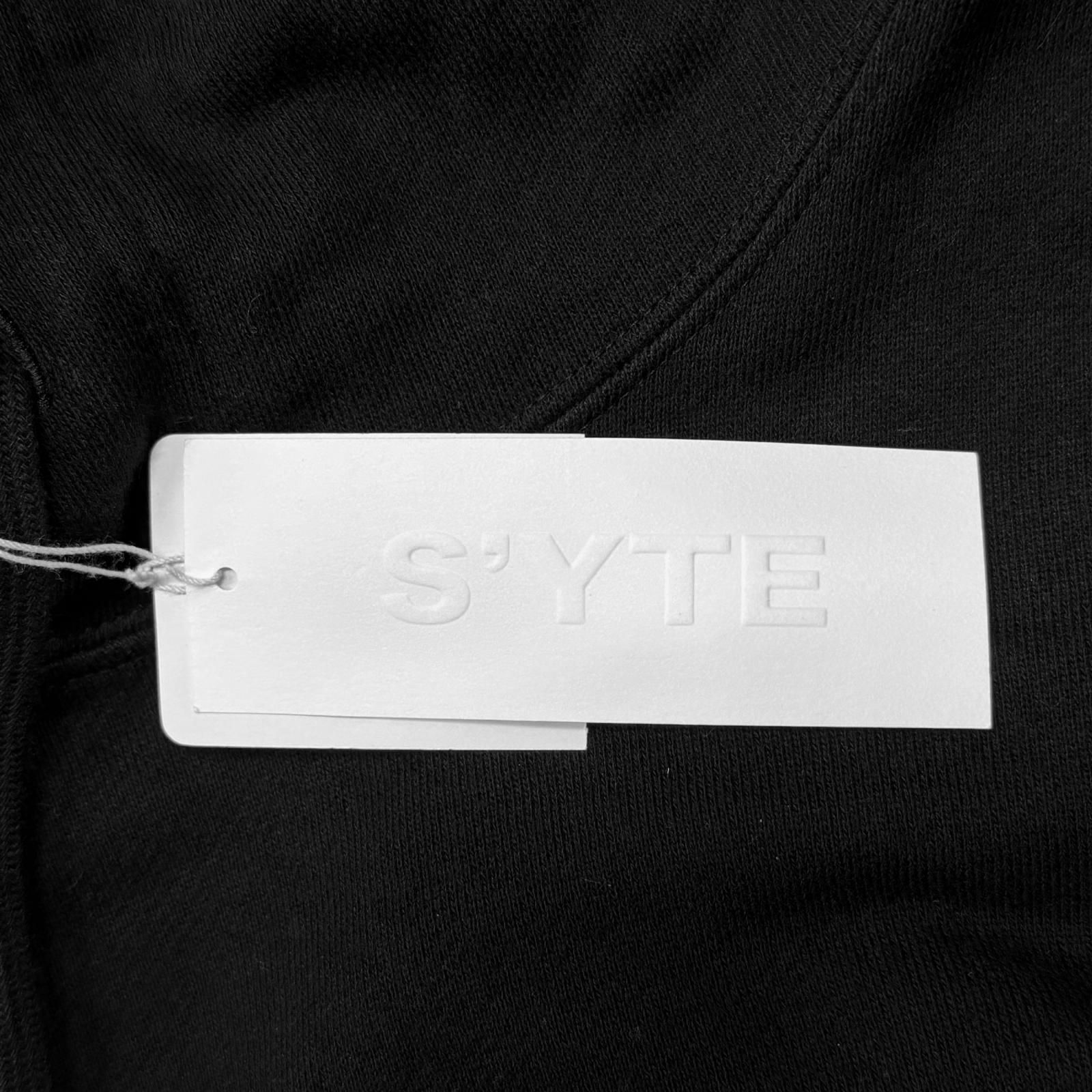 未使用 S'YTE YY MESSAGE COLLAGE RED GRAPHIC HOODIE メッセージ