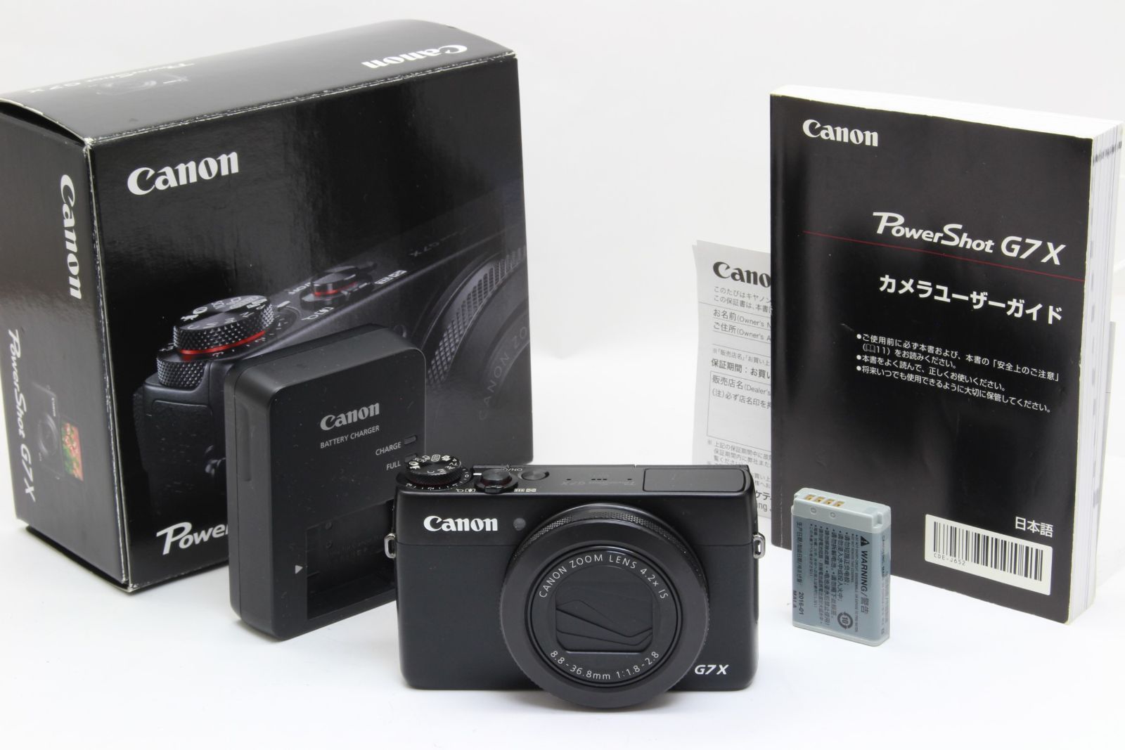 AB (良品) Canon キヤノン PowerShot G7X ブラック 初期不良返品無料 1
