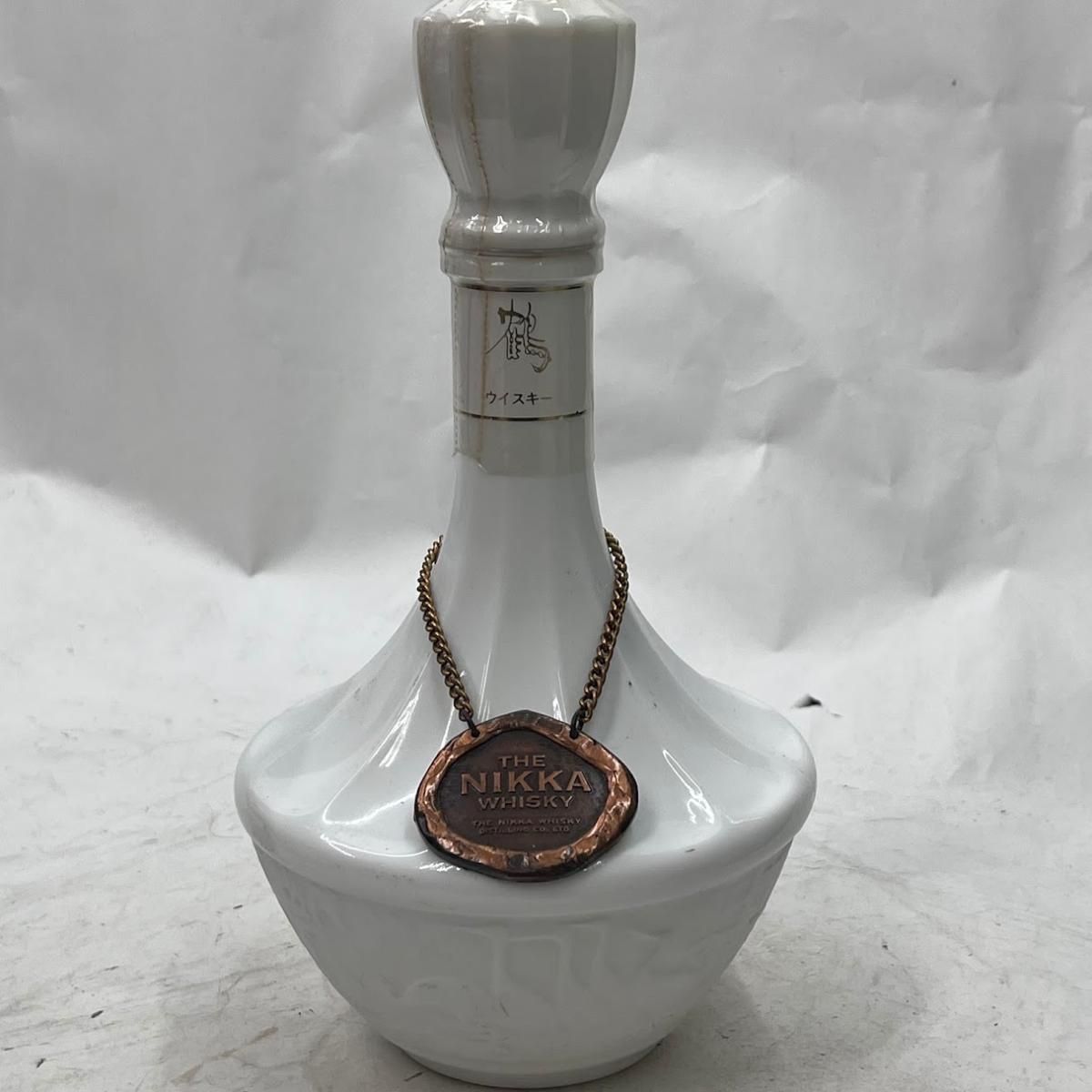 <未開封>ニッカ ウイスキー 鶴 陶器ボトル 750ml 古酒 ニッカ 鶴 陶器ボトル 750ml 43度 ウイスキー - メルカリ