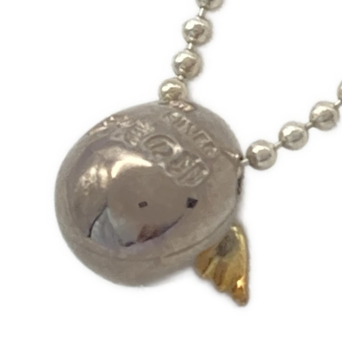 TENSHI NO TAMAGO(天使の卵) ネックレス美品 シルバー×K18YG×クリア
