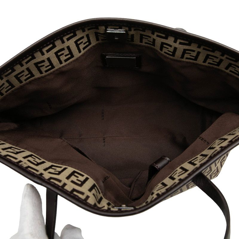 フェンディ ズッキーノ ハンドバッグ トートバッグ 8BH075 ブラウン