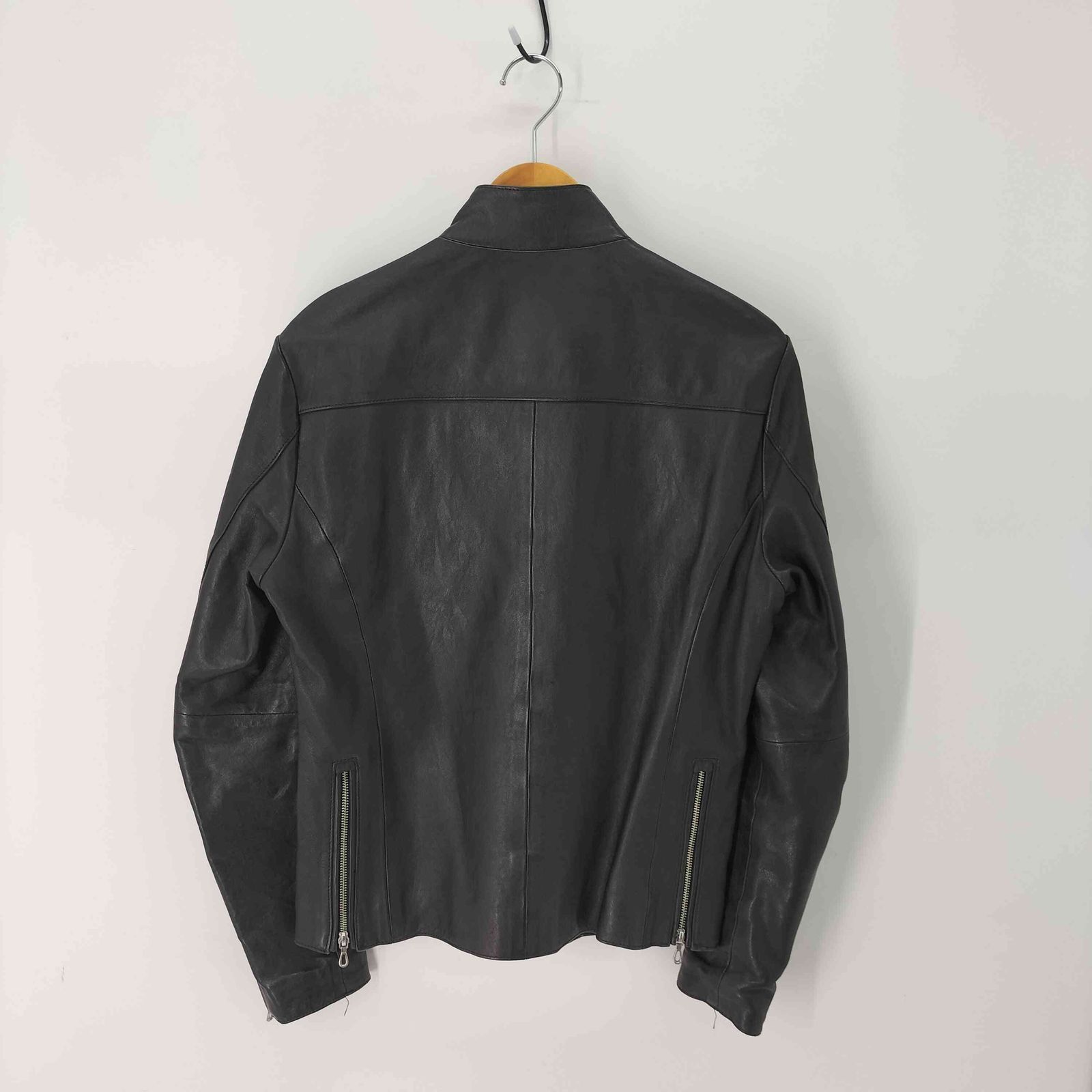 5351プールオム シングルライダースジャケット サイズ46 ブラック