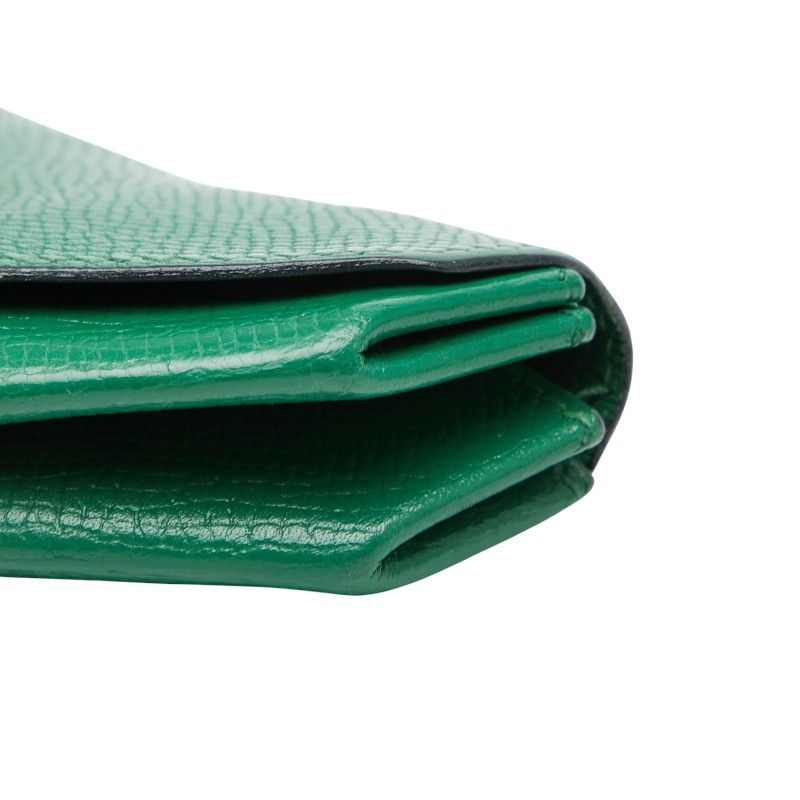 エルメス ルヴァンキャトル コインケース 小銭入れ グリーン系 レザー