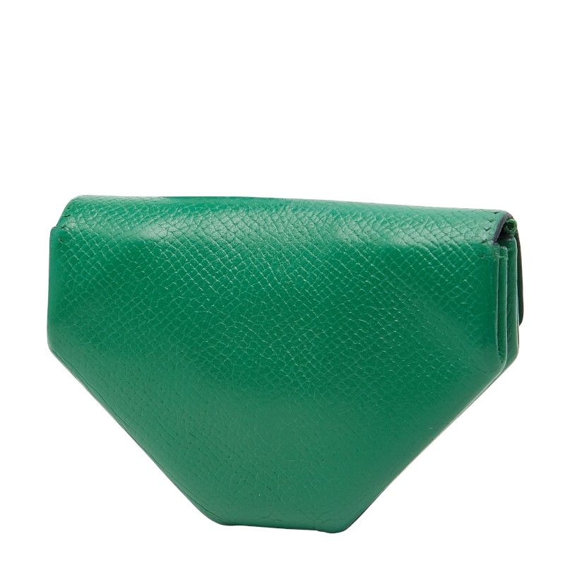 エルメス ルヴァンキャトル コインケース 小銭入れ グリーン系 レザー