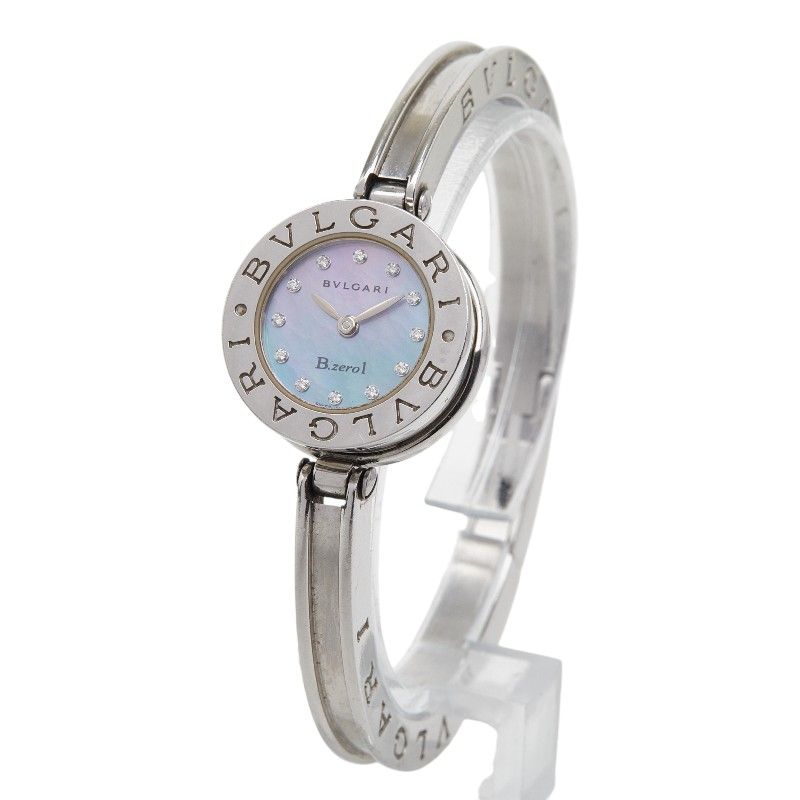 ブルガリ ブルーシェル 12Pダイヤ SS ビーゼロワン BZ22S シルバー