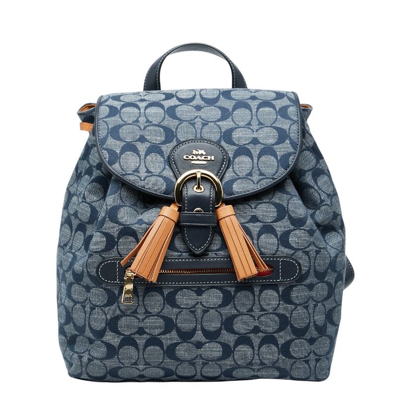 コーチ シグネチャー リュック バックパック C8162 ネイビー マルチ