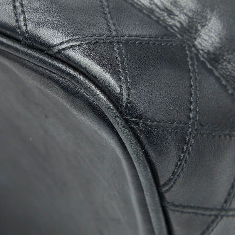 シャネル ココマーク ビコローレ ブラック ラムスキン レディース