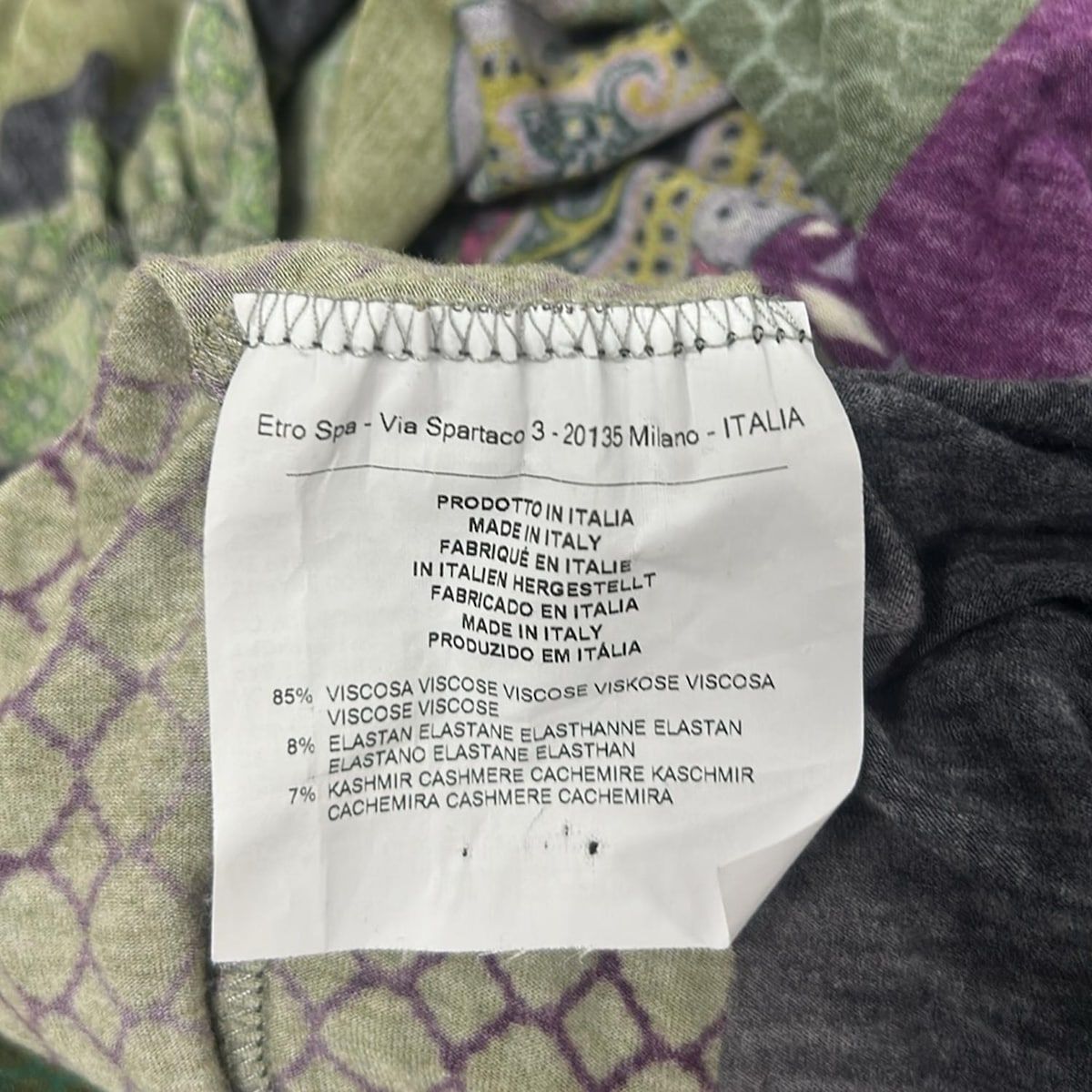 ETRO(エトロ) ワンピース サイズ44 L レディース美品 - カーキ×黒